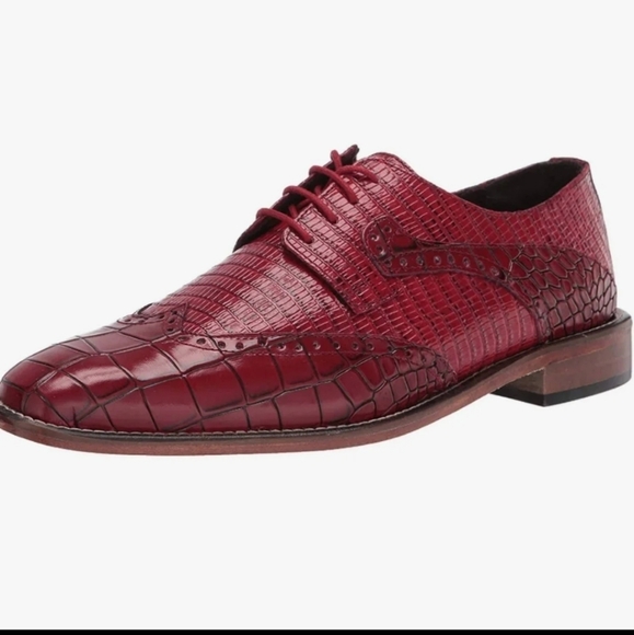 Stacy Adams Other - Stacy Adams Red Rolando Wingtip Oxfords